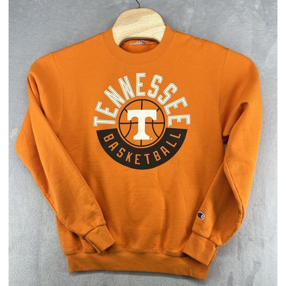 Vintage Champion Tennessee Volunteers Basketball Orange Sweatshirt 19x25 READ